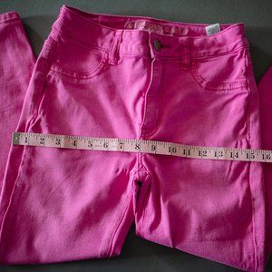 Cropped Pink Jeggings